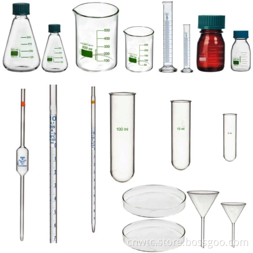 High Borosilicate Glass Flask Volumes: 100ml, 250ml, 500ml, 1000ml, 3000ml
